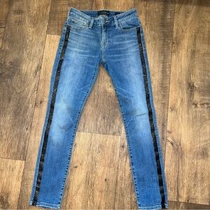 Lucky Brand Lolita Skinny jeans with black sparkle